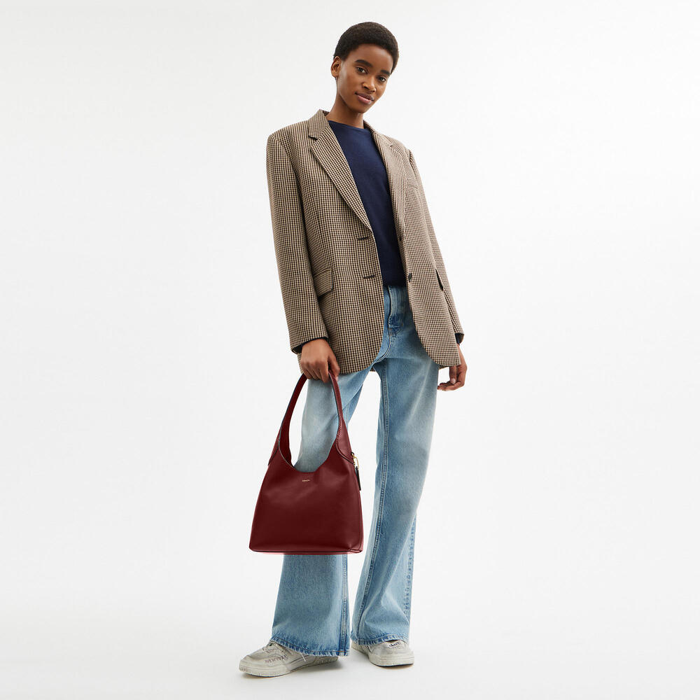 Coach Brooklyn Shoulder Bag 28 Ruby - Picture 2 of 5